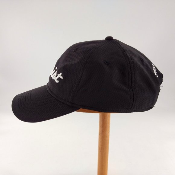TITLEIST Baseball Hat Adult Black Crest‎ International Logo Adjustable Polyester - Picture 3 of 9